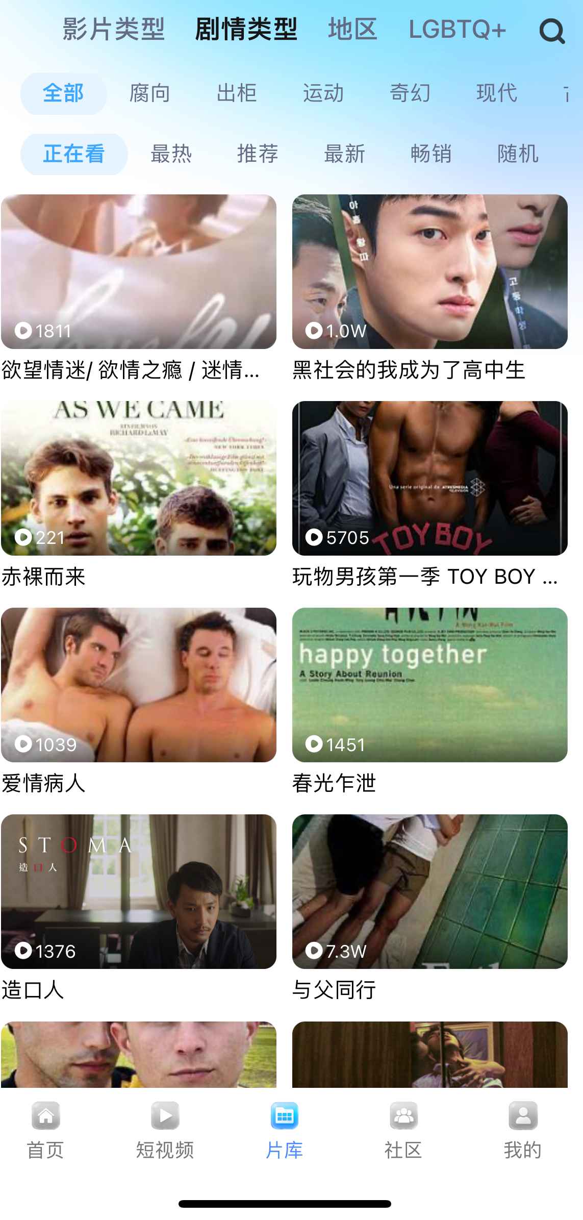 小蓝片库剧情类型分类